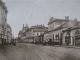 Вид Покровки от Покровских ворот. Фотография до 1917 года.